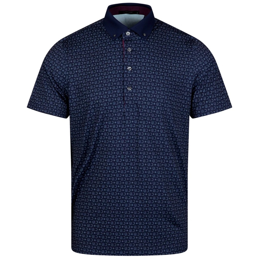 Greyson Maltese Blue Serpent Moon Polo Shirt Size XL